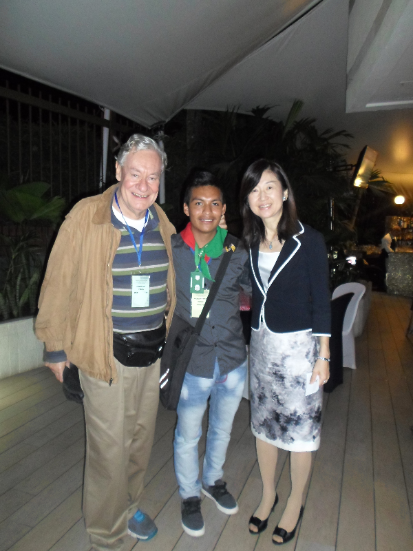 Photo of Fernando Urrea with Marden and Yasuko